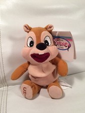 With tags-Disney Store Mini Bean Bag Plush- "Chip" the Chipmunk
