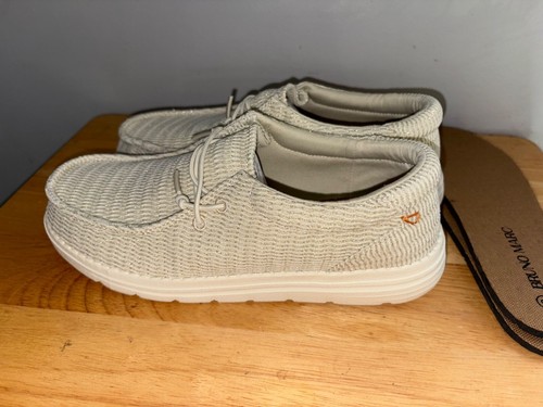 Bruno Marc Women's Light Beige Slip-On Loafers Lightweight Comfort Sole Size 8 - Picture 2 of 7