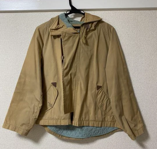 Nenet Ne-Net 20SS Mountain Parka Jacket Outer Hood Beige Women Free Size Japan