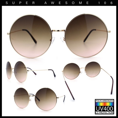 Classic Oversize Joplin Style Hippie Round Circle Lens Sunglasses - 第 36/58 張圖片
