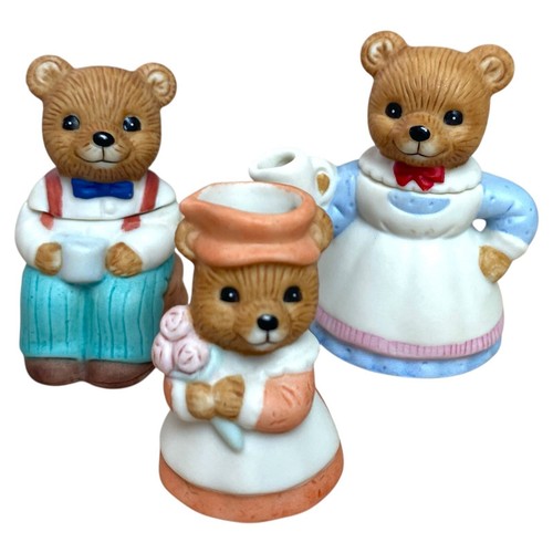 Homco 1427 Bear Essentials Mini Tea Set Three Bears NO Cups Read!