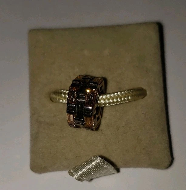 CHAMILIA СЕРЕБРО ЗЕЛЕНЫЙ И ПЕРСИКОВЫЙ CZ ЗАПАС КАМЕНЬ ПОДВЕСКА - Изображение 2 из 4