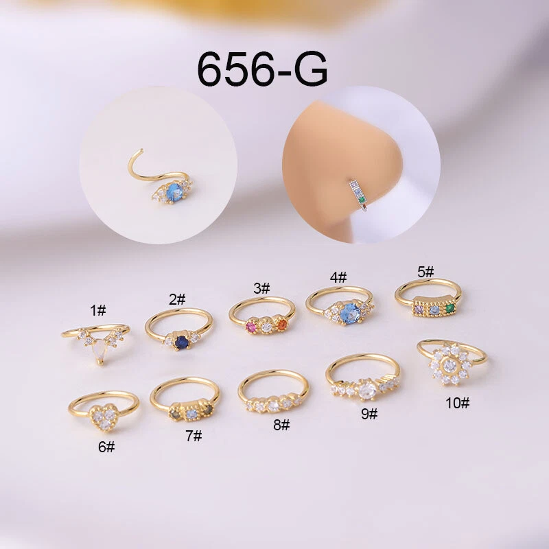 Simple Vintage Style Flower Lace Design Nose Ring Women - Temu