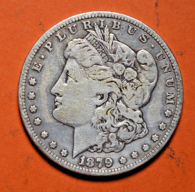 1879 Morgan Dollar ~ VF VERY FINE ~ 90% Silver $1 US Coin