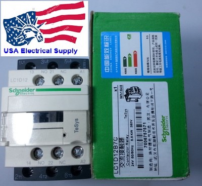  LC1D12B7C  Schneider Contactor Coil 24VAC,  50/60Hz
