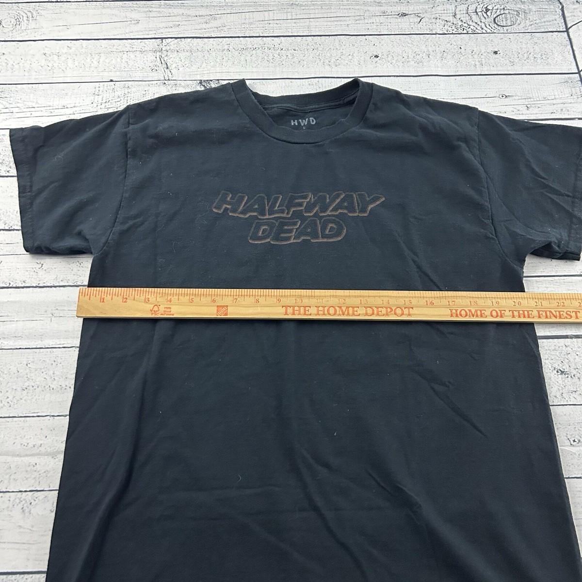 Halfway Dead Short Sleeve T Shirt Men's Large Black | eBay