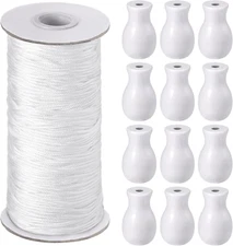 Windyun 109.36 Yards Roman Blind Cord 1.8 Mm Braided Lift Shade String 