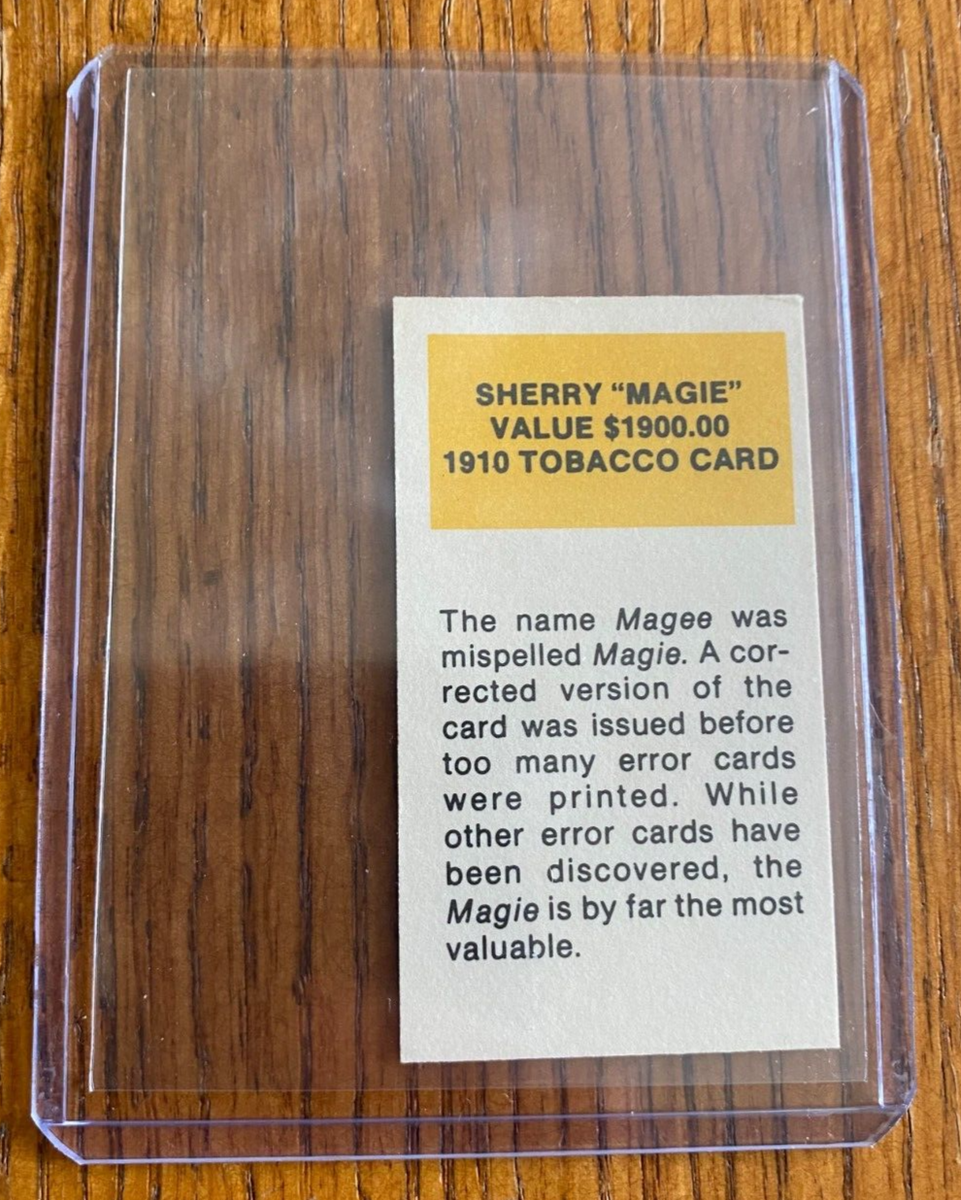 1987 Hygrade Replica 1910 Tobacco Card - Sherry 