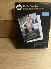 New HP Photo Card Pack 5x7 Paper w/ Envelopes (10) 4x6 Paper (5) SF791A Glossy