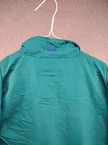 VTG 90s Gear for Sports Embroidered USA Canada Border Country Windbreaker SZ 2XL - Picture 9 of 11