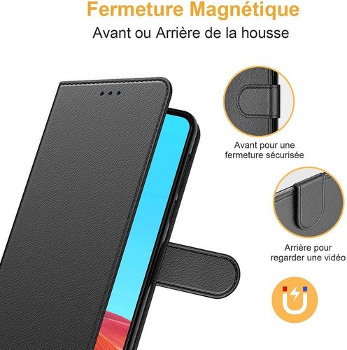 Coque Flip pour Samsung A03s A02s A12 A22 A20e A41 A42 A50 A51 A52 A53 A71 A73 - Imagen 8 de 10