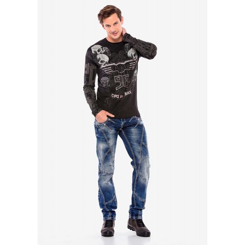Cipo & Baxx CAMPTON Mens Jeans Denim Straight Cut CD563 all Sizes - Picture 8 of 9