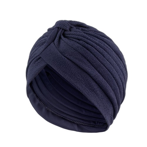 Womens Pleated Turban Hat Casual Headwraps Lightweight Retro Muslim Cap - Picture 26 of 26