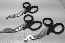 Lot of  3 - V. Mueller SU2014-001 Universal Bandage Scissors Plastic Handle 7"