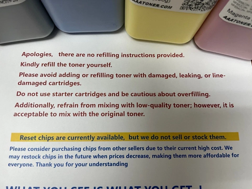 (200g x 4) Recarga de tóner para Canon MF656Cdw, 633, 632, 652, 653, 654 (067, 067H) - Imagen 4 de 4