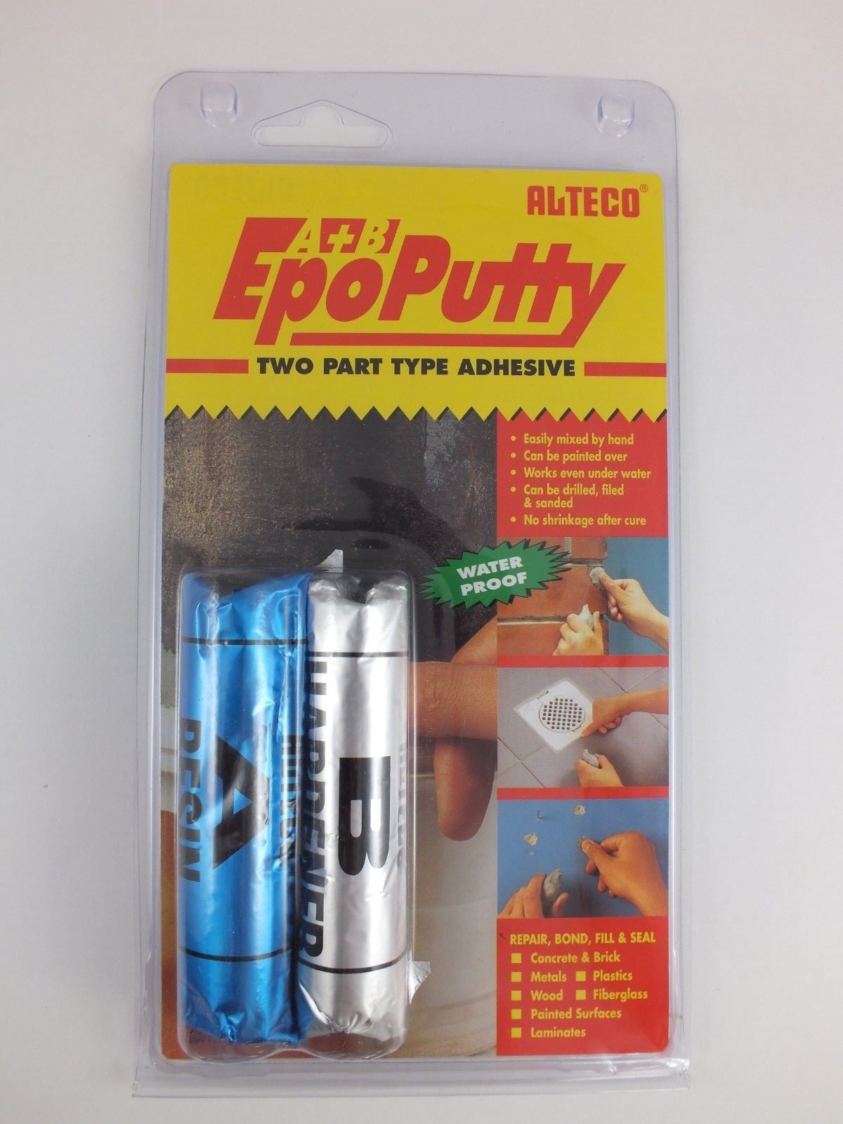 ALTECO EPO Putty A+B 2 Part Adhesive rock hard even works under water