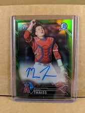 2016 Bowman Chrome Matt Thaiss Green Refractor Auto /99