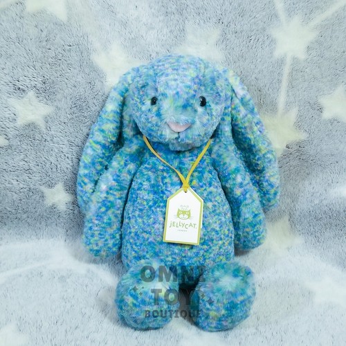 NEW Jellycat Bashful Luxe Bunny Azure MEDIUM Blue Soft Plush Toy AUTHENTIC Gift - 第 3/12 張圖片