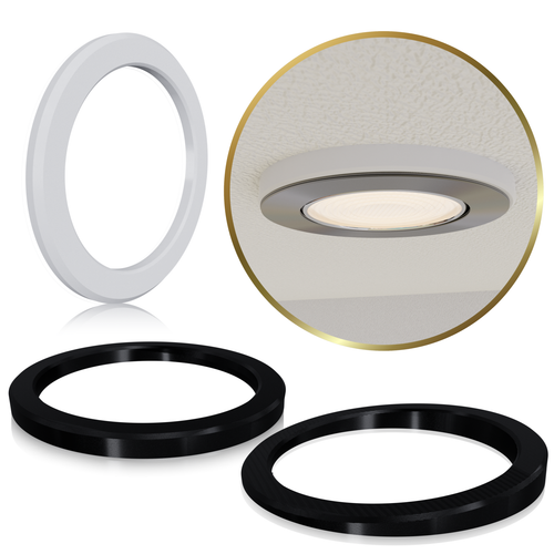 Downlight Spot Abstandshalter Winkel Distanzring Einbaustrahler Rahmen Ring - Bild 1 von 16