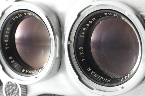 【Casi como nueva】 Cámara fotográfica FUJI FUJICAFLEX TLR Fujinar 8,3 cm F2,8 de Japón #2056 - Imagen 9 de 10
