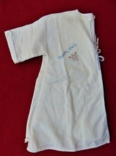 VINTAGE  TODDLER AFTER BATH ROBE  EMBROIDERED  FLANNEL   SIZE 18-24 MO.