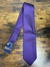 Brooks Brothers Solid Purple Tie 100 Silk Men's Necktie 58"