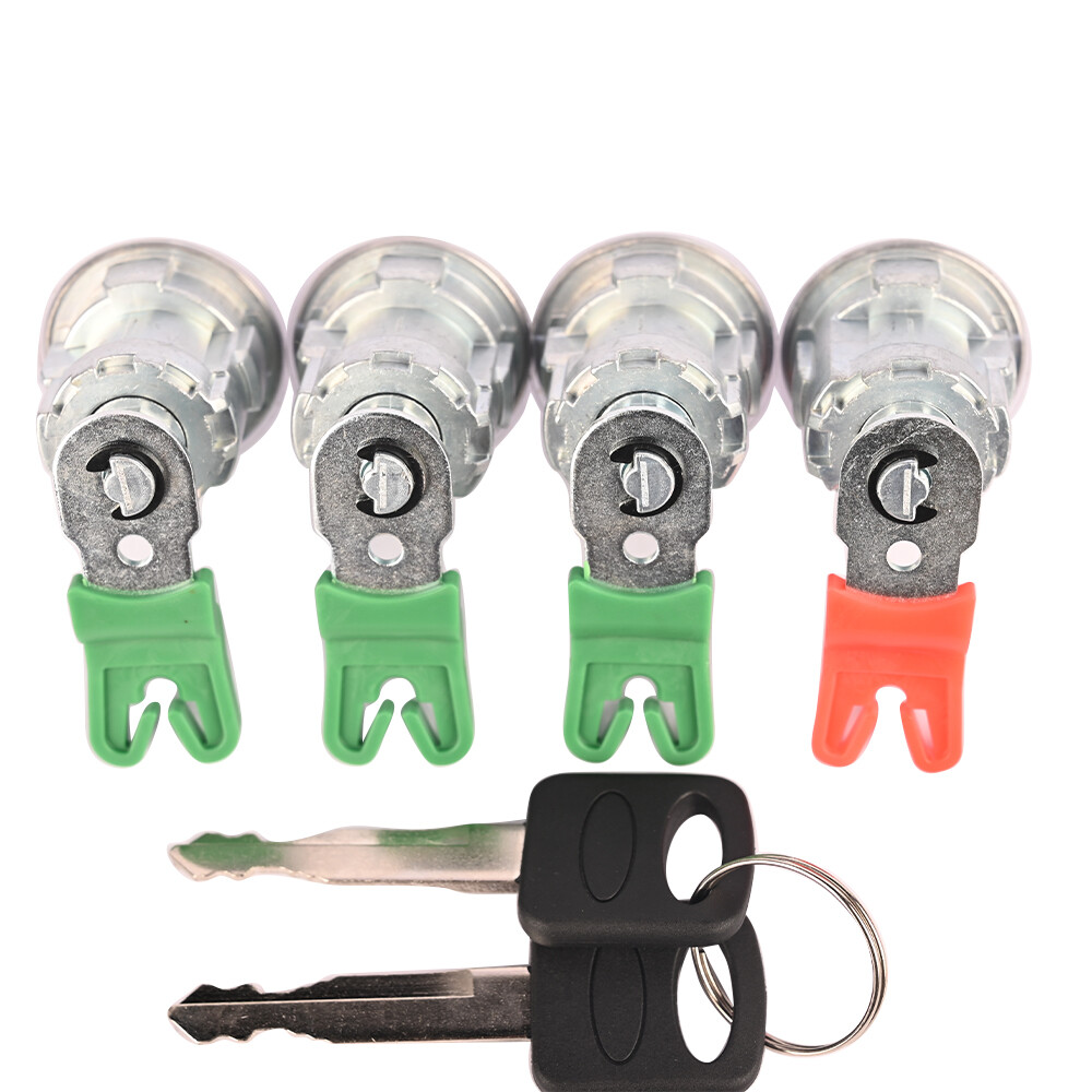 Unique Bargains Front Left and Right Door Lock Cylinder with Key Set Replacement No.XL2Z7821990AC for Ford E150 E250 E350 Driver and Passenger Side in the Electronic Door Locks department at