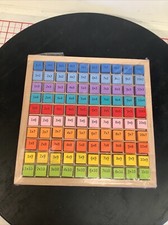 Montessori Math Multiplication Times Table Wooden Learning Toys Education 10x10