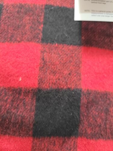 Eddie Bauer Vlies gefütterte Winter Hundemantel Jacke KLEIN rot schwarz büffelkariert - Bild 4 von 11
