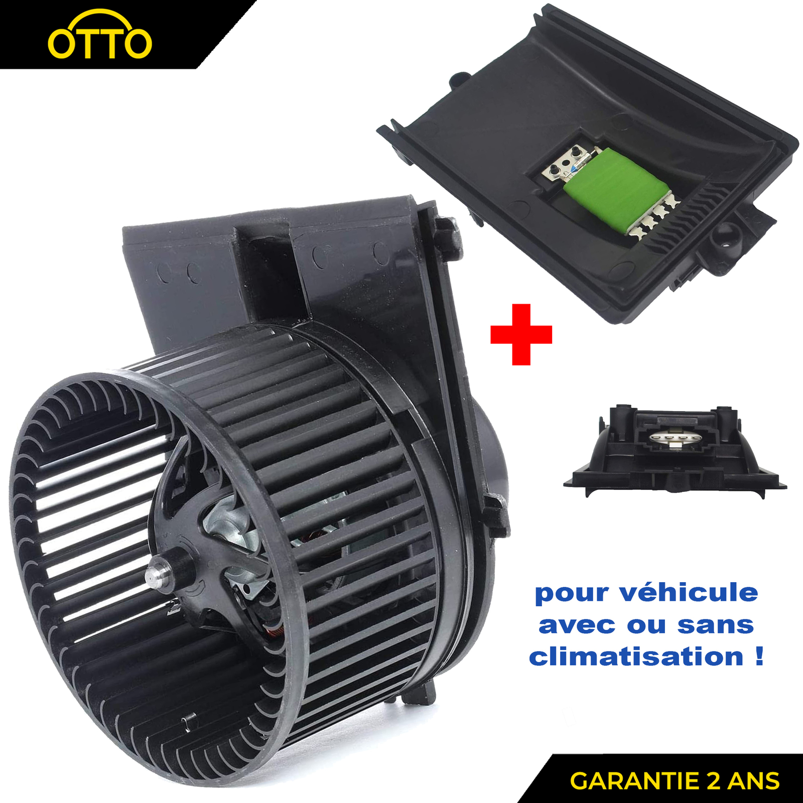 Ventilateur habitacle haute performance à débit réglable pour Polo et Golf 4