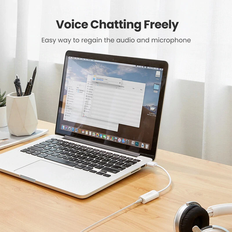 Ugreen Sound Card Adapter TRRS USB to 3.5mm Audio Stereo Aux External Converter - Image 2 of 4