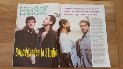 SOUNDGARDEN 'in the studio' 2 pages 1995  UK Article/Clipping