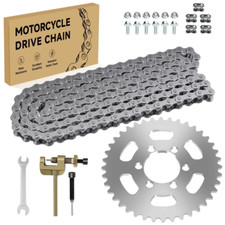 35 Chain for Mini Bike Compatible with Coleman CT100U CC100X 35 chain, Silver 