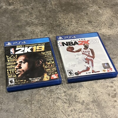 NBA 2K19 20th Anniversary Edition &amp; NBA 2K21 PS4 For 
