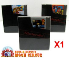 1x NINTENDO NES GAME CARTRIDGE - CLEAR PROTECTIVE BOX PROTECTOR SLEEVE CASE