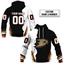 Anaheim Ducks Hoodie Personalized Uniform Hockey Team Shirt Christmas Gift