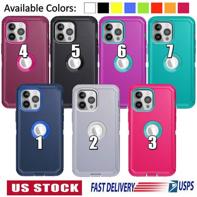 For iPhone 11 12 13 14 15 16 Pro Max Plus Phone Case Shockproof Heavy Duty Cover