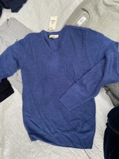 Easy Premium Quality Men's V-Jumper - Size L - BLUE