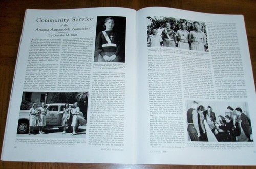 ARIZONA HIGHWAYS-OCTOBER 1939 B/W ISSUE - GHOST TOWN- HOPI BOY- BIRDCAGE THEATER - Picture 9 of 9