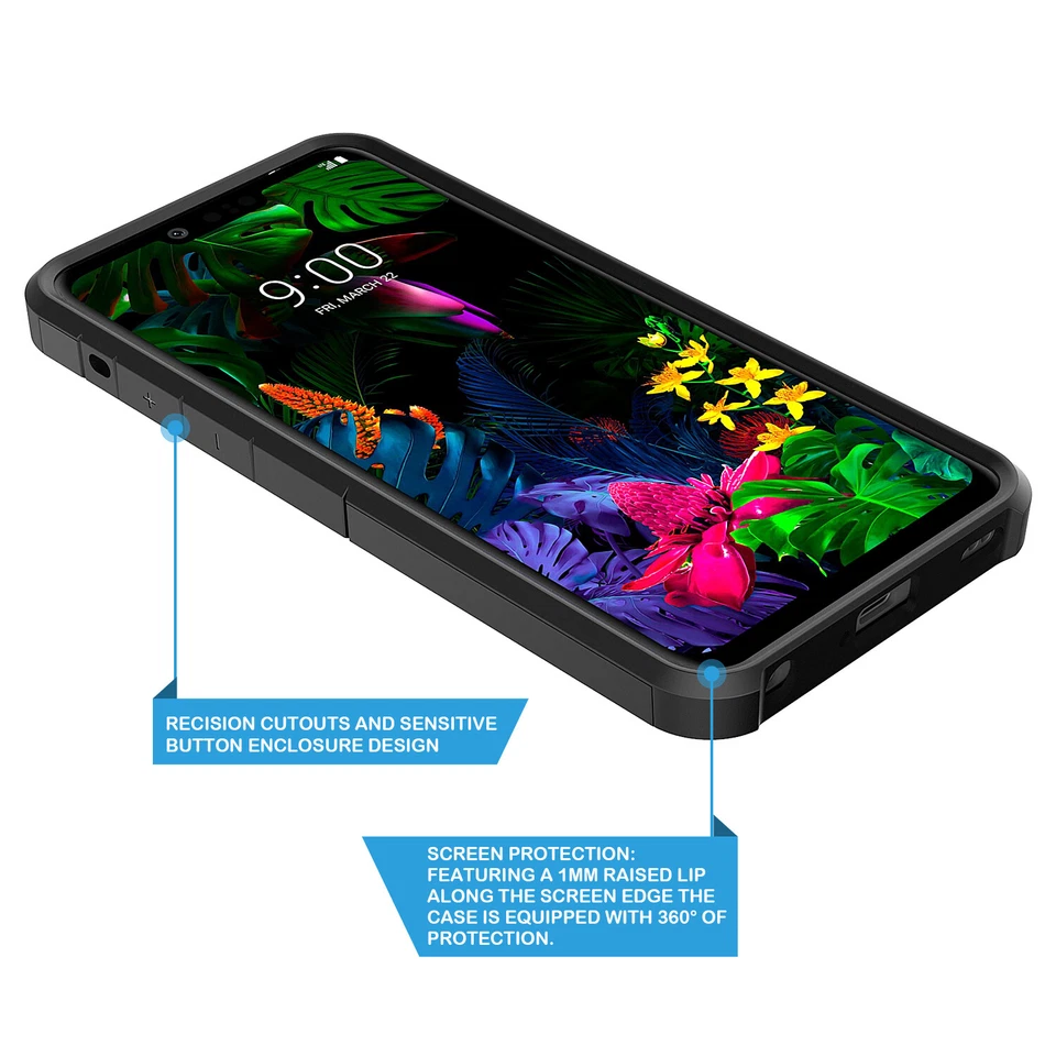 For LG G8 ThinQ Hybrid Graphic Fashion Cute Colorful Silicone Case - Image 4 of 4