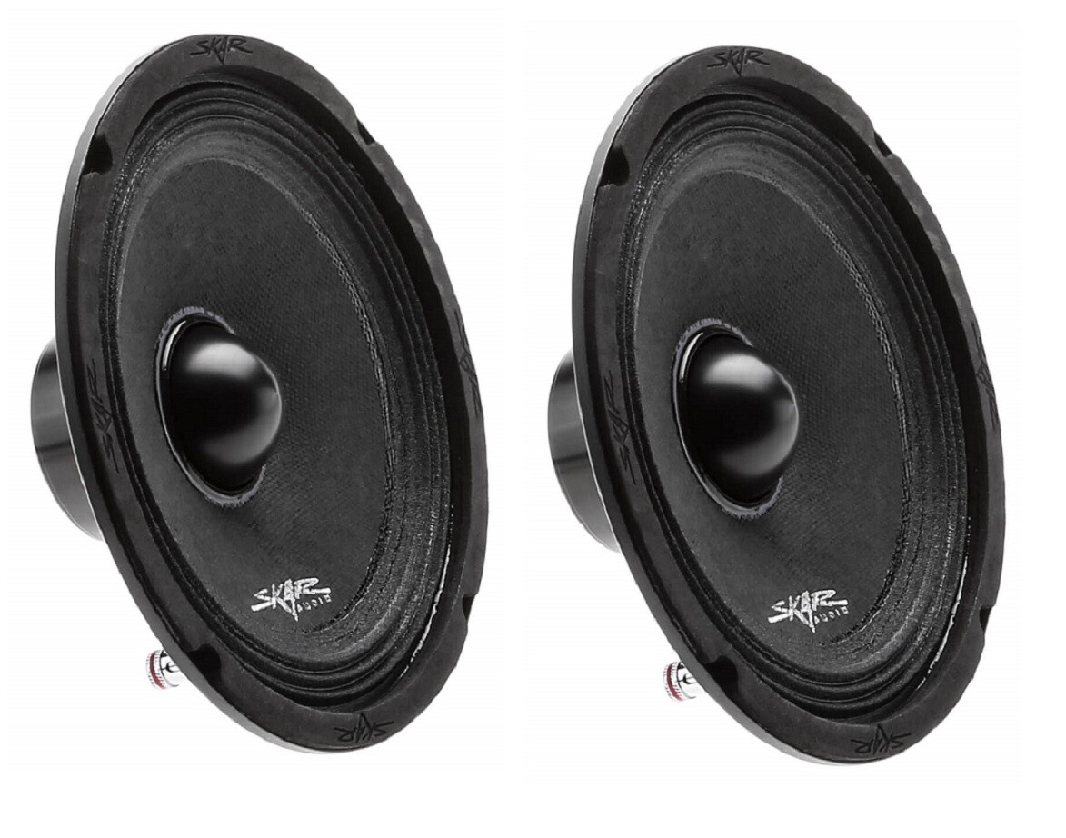 2) SKAR AUDIO NPX65-4 300 WATT 6.5-INCH NEO 4-OHM MID-RANGE
