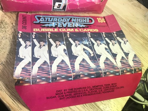 1977 Saturday Night Fever Cards 19 SEALED PACKS in Damaged, Detached Box 📦 - Picture 23 of 23