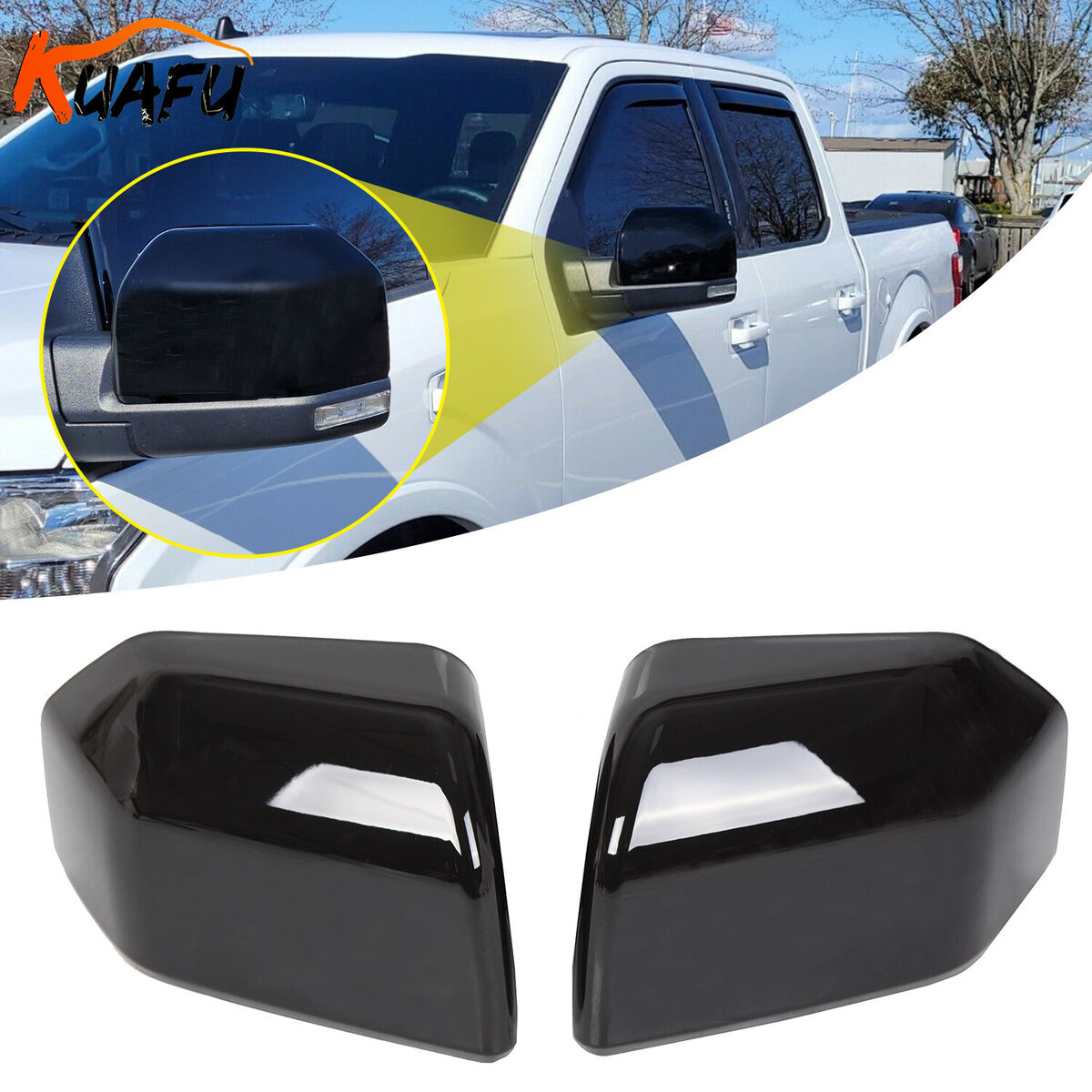 Standard Hood Fender & Mirror Kit | FORD F-150 PLATINUM 2020 Standard Hood Fender & Mirror Kit | FORD F-150 PLATINUM 2020