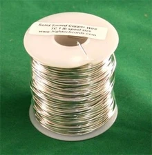 1 lb. 18g Gauge Tinned Wire for Stained Glass Projects 