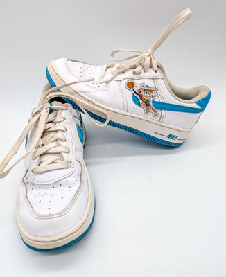 Nike Air Force 1  06 x Space Jam Low Hare Youth Boys Athletic Shoes Size 1Y