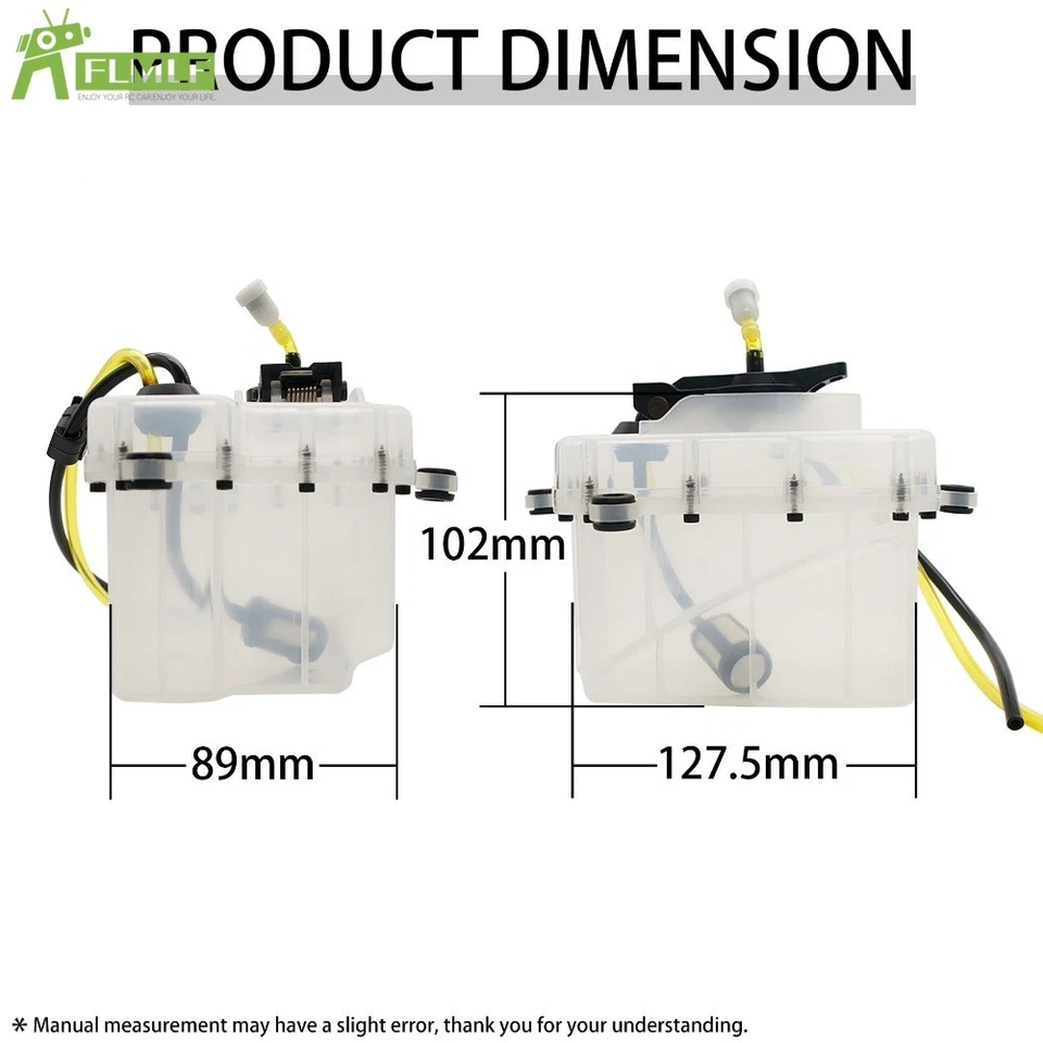 Welded Injection-molded Transparent 700ml Fuel Tank for 1/5 Rovan D5 F5 RF5 T5 - Image 4 of 4