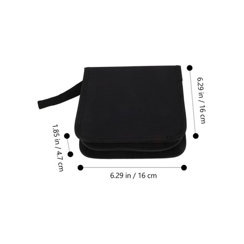 2 Pcs CD Storage Bag Cases Wallet Travel Dvd/cd Bags Portable Disc - 第 2/12 張圖片