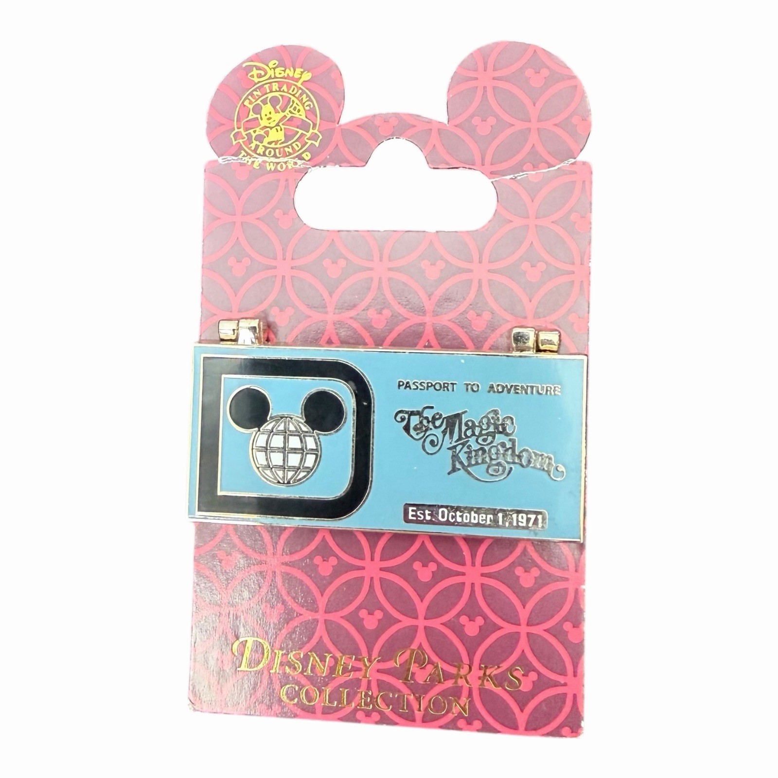 Disney 2008 Magic Kingdom Passport To Adventure Ticket Book Hinged Pin