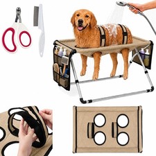 Foldable Pet Bathing Stand Hammock, 2027 New 2-in-1 Grooming Bed Support