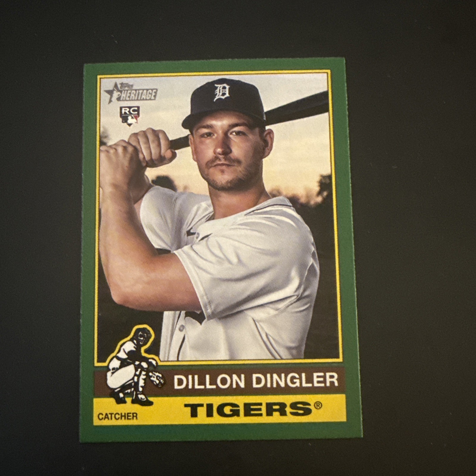 2025 Topps Heritage - Dillon Dingler #130 Dark Green Border (RC)